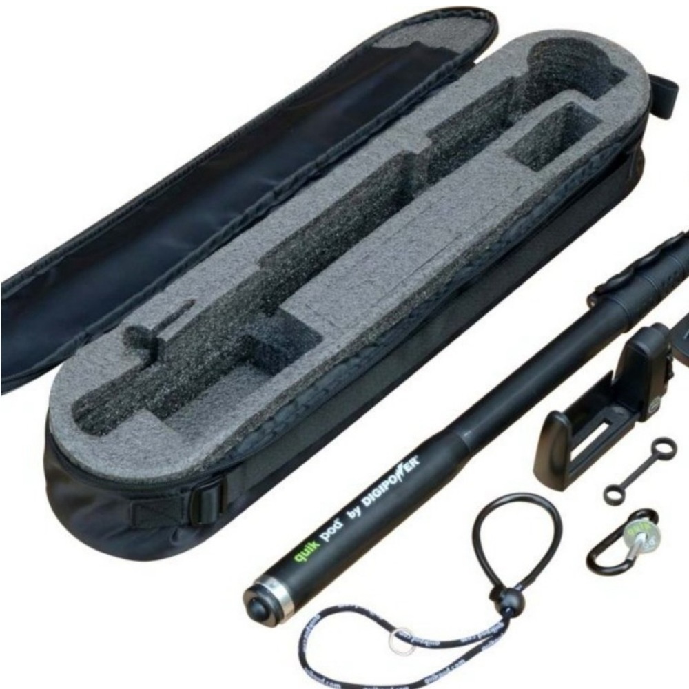 Quick pod Extreme Selfie Stick / GoPro Monopod with Case